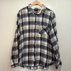 Rag & Bone Men’s Size XXL Collared Flannel Long Sleeve Button Shirt Plaid Cotton
